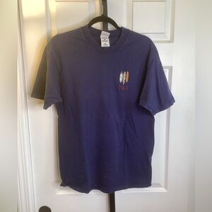 Navy Blue Men's Graphic T-Shirt, size Medium